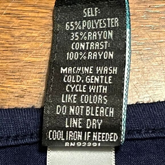 WEAVERS Pink White & Blue Striped Relaxed Fit Top Women’s Size Large – Y2K EUC - Picture 8 of 8